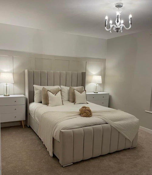 king size wingback bed