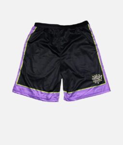Adwysd Always Court Black Purple Shorts
