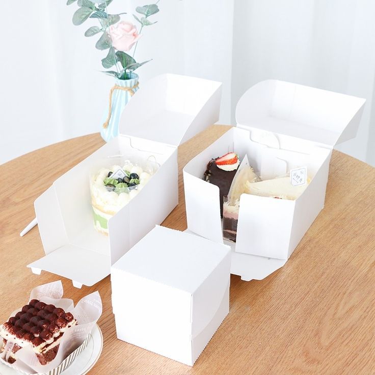individual cake slice boxes