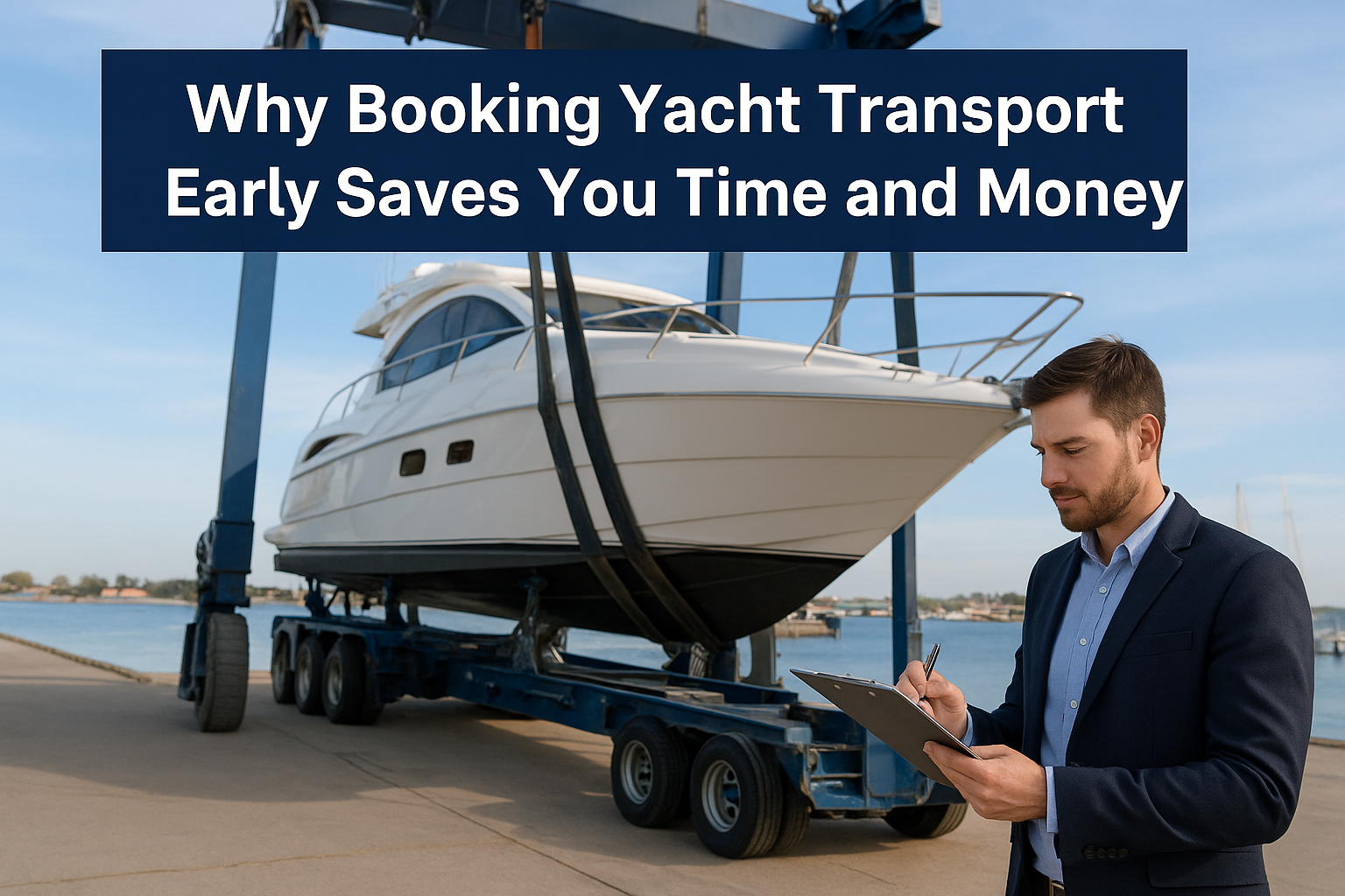Booking yacht transport
