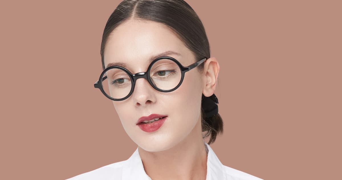 black round glasses new