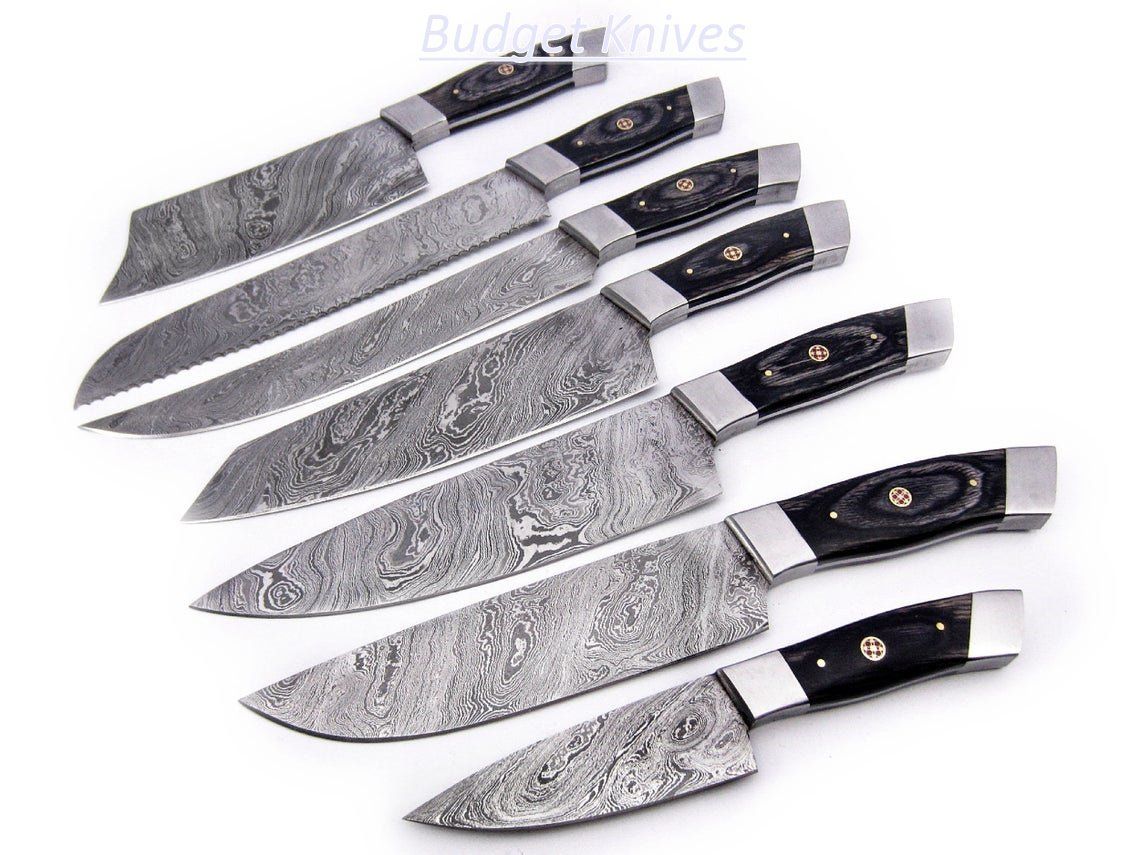damascus knife set