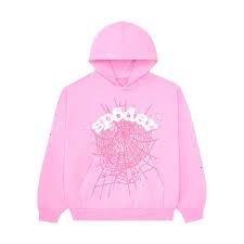 Sp5der Pink Hoodie man
