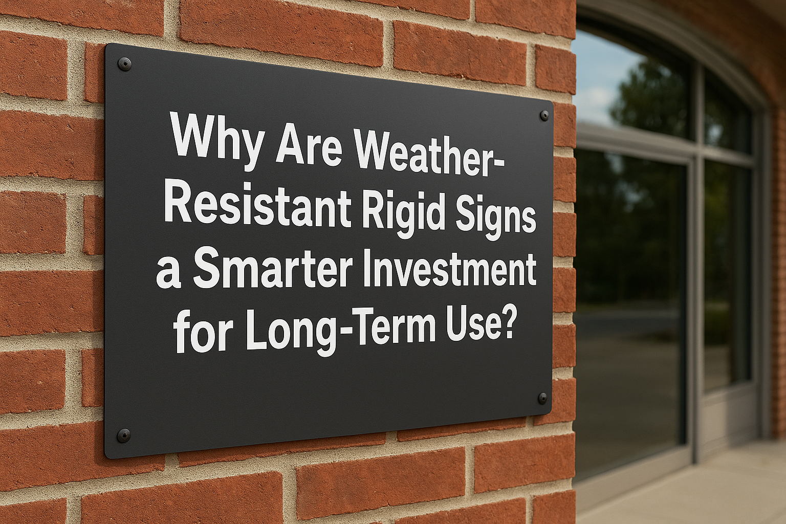weather-resistant rigid signs