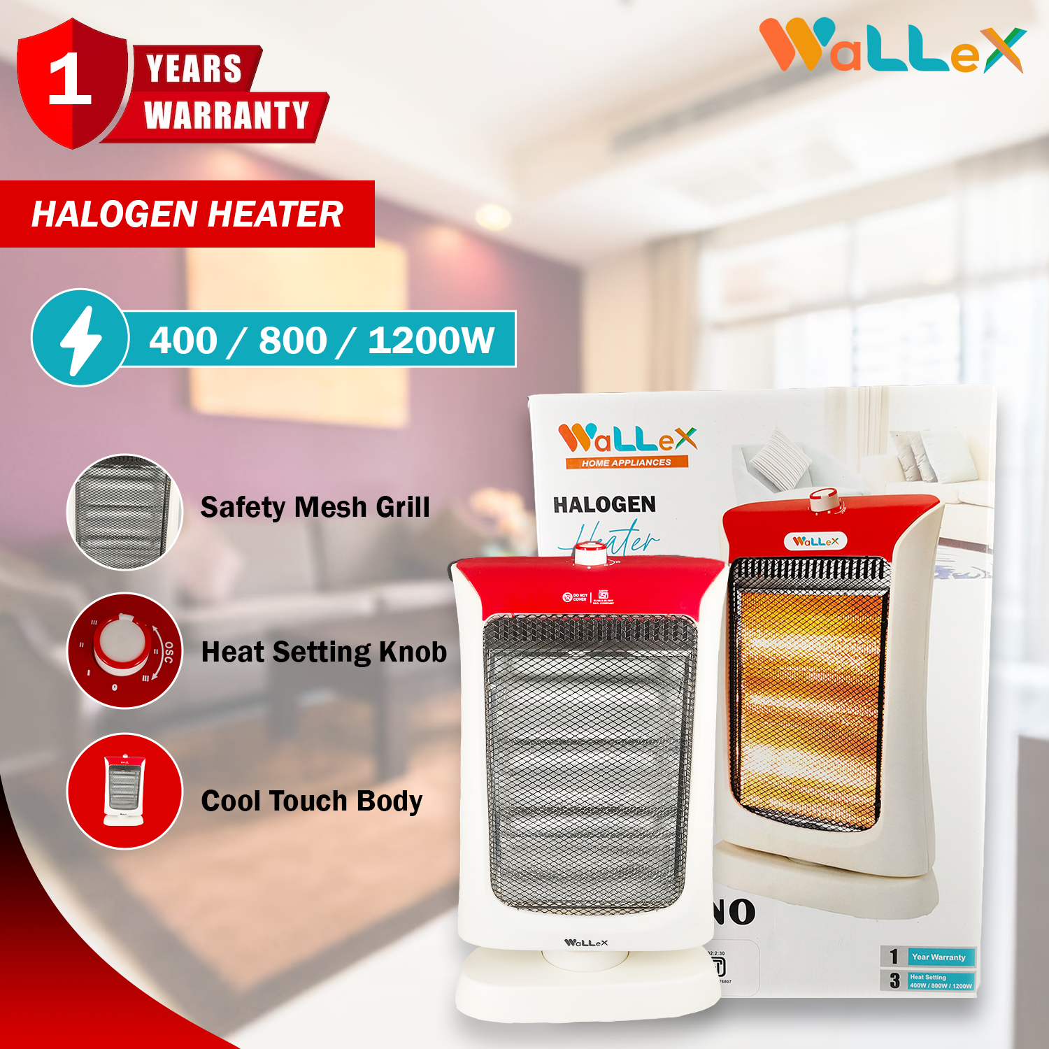 halogen heater rod